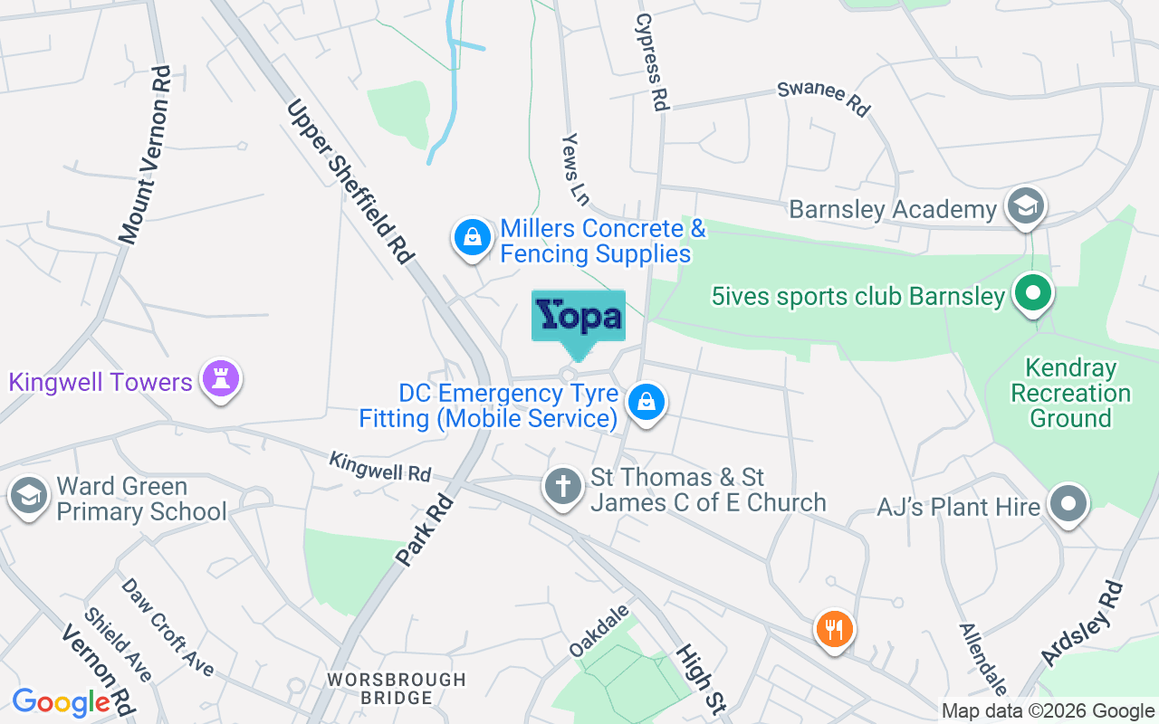 Map showing the location of S70 4AR
