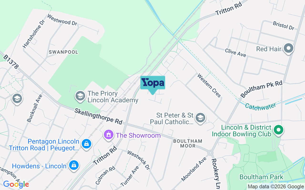 Map showing the location of LN6 7GS