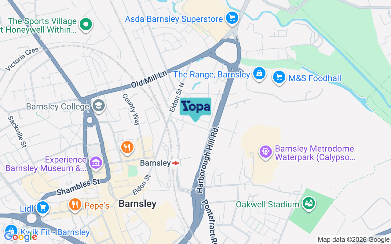 Map showing the location of S71 1BH