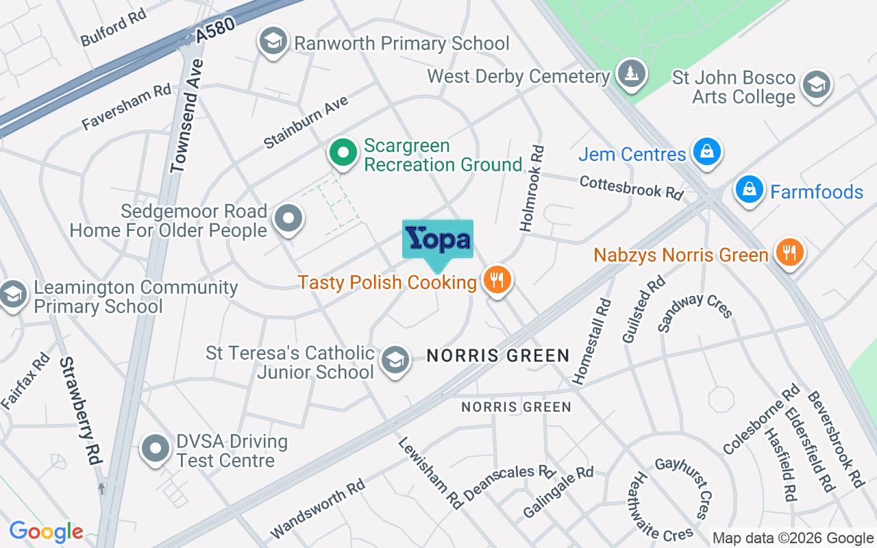 Map showing the location of L11 3BQ