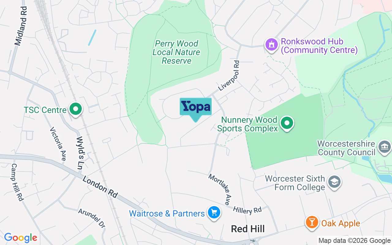 Map showing the location of WR5 1QQ
