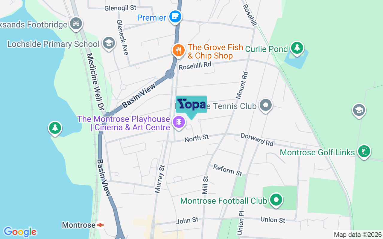 Map showing the location of DD10 8NU