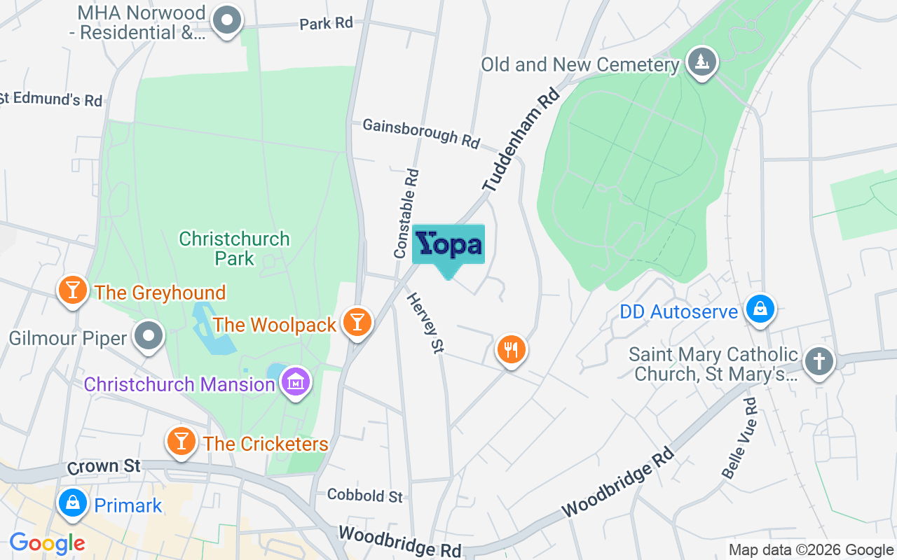 Map showing the location of IP4 2SR