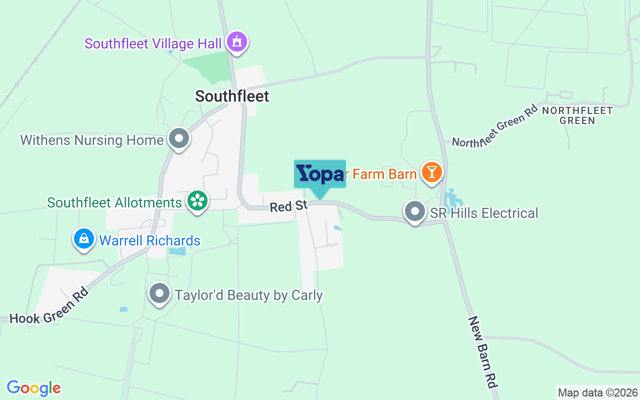 Map showing the location of DA13 9QE