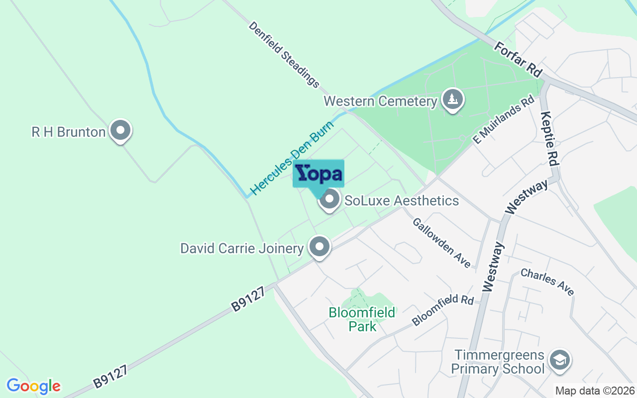 Map showing the location of DD11 3BE