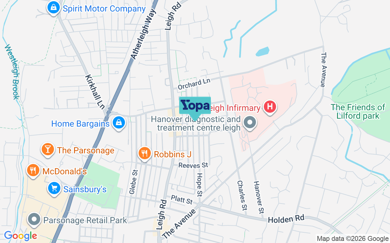 Map showing the location of WN7 1NR