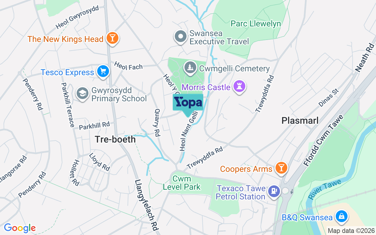 Map showing the location of SA5 9DU