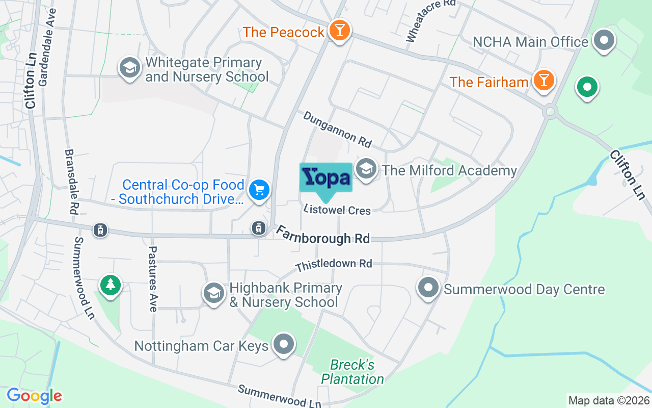 Map showing the location of NG11 9BH