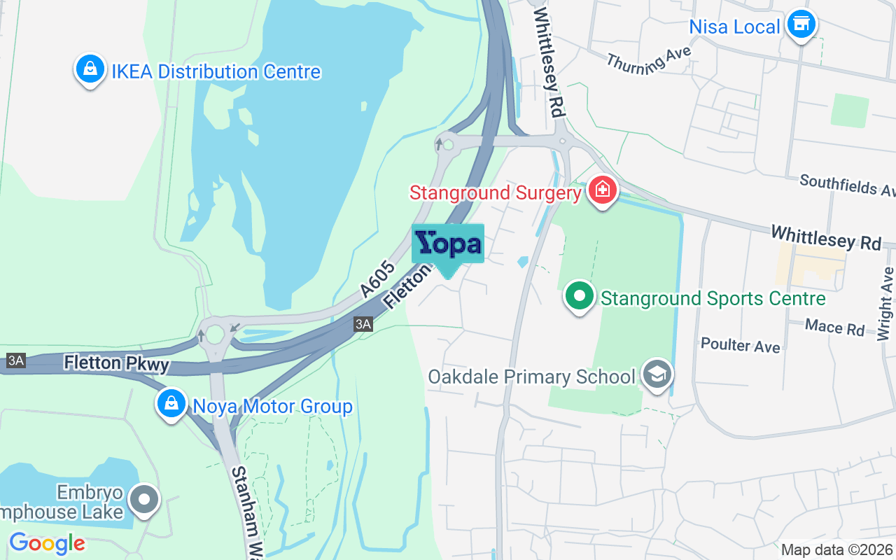 Map showing the location of PE7 3BD