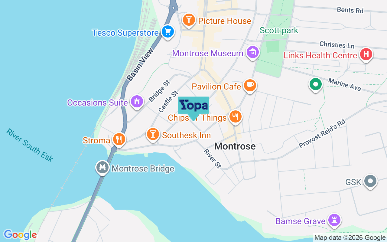 Map showing the location of DD10 8BL