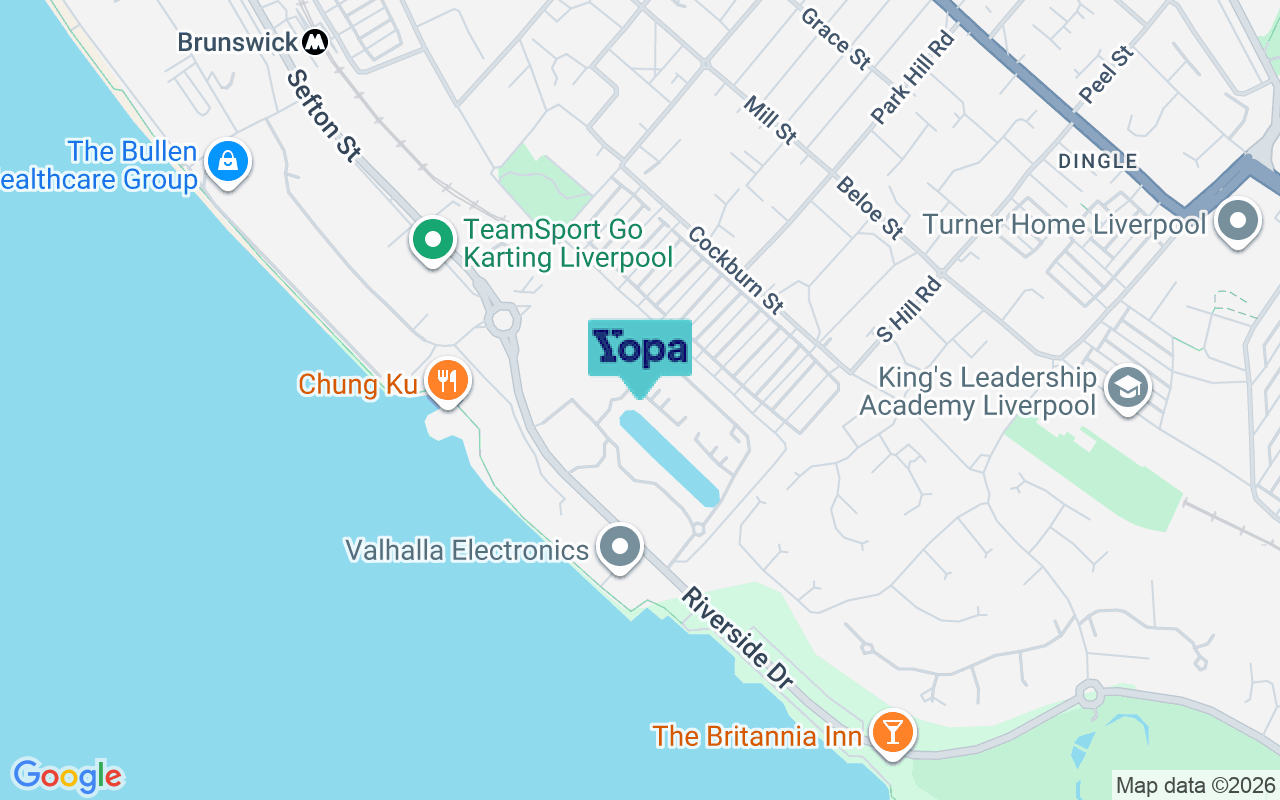 Map showing the location of L3 4FG