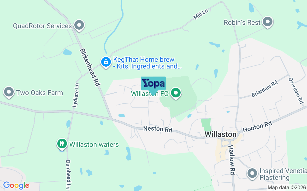 Map showing the location of CH64 2TZ