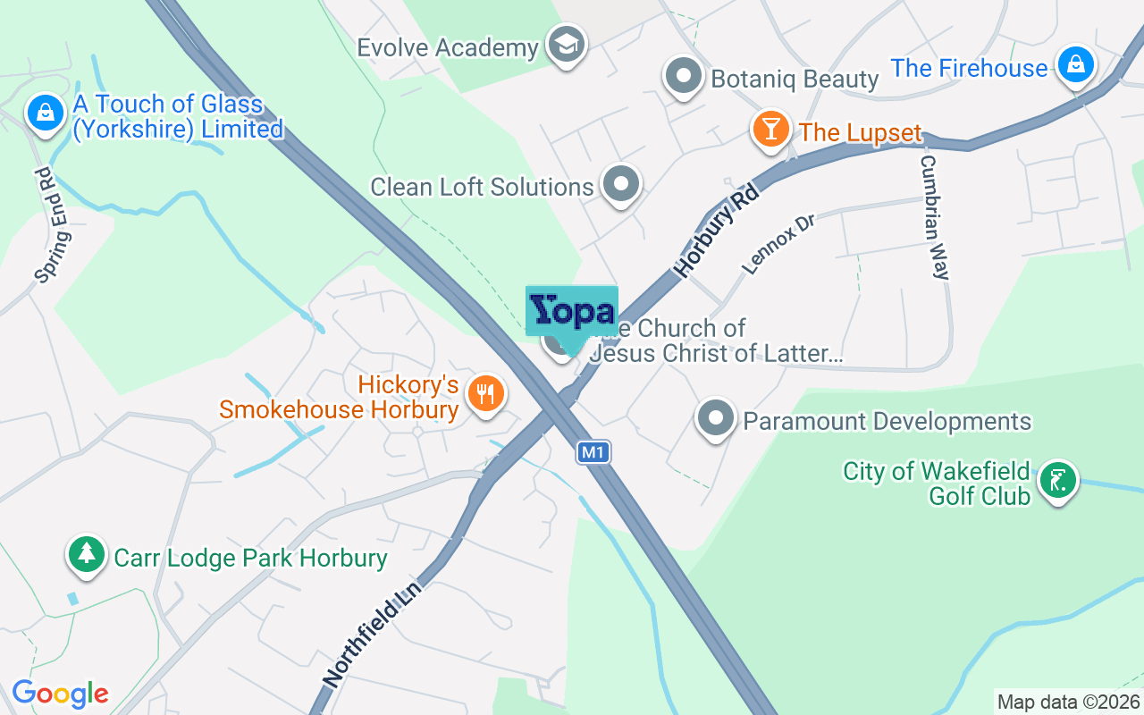 Map showing the location of WF2 8JH