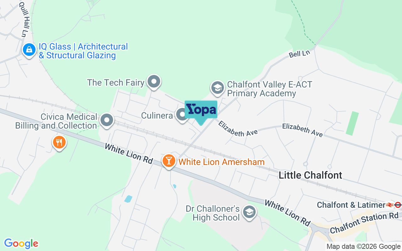 Map showing the location of HP6 6FF