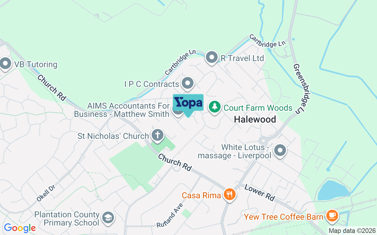 Map showing the location of L26 6LU