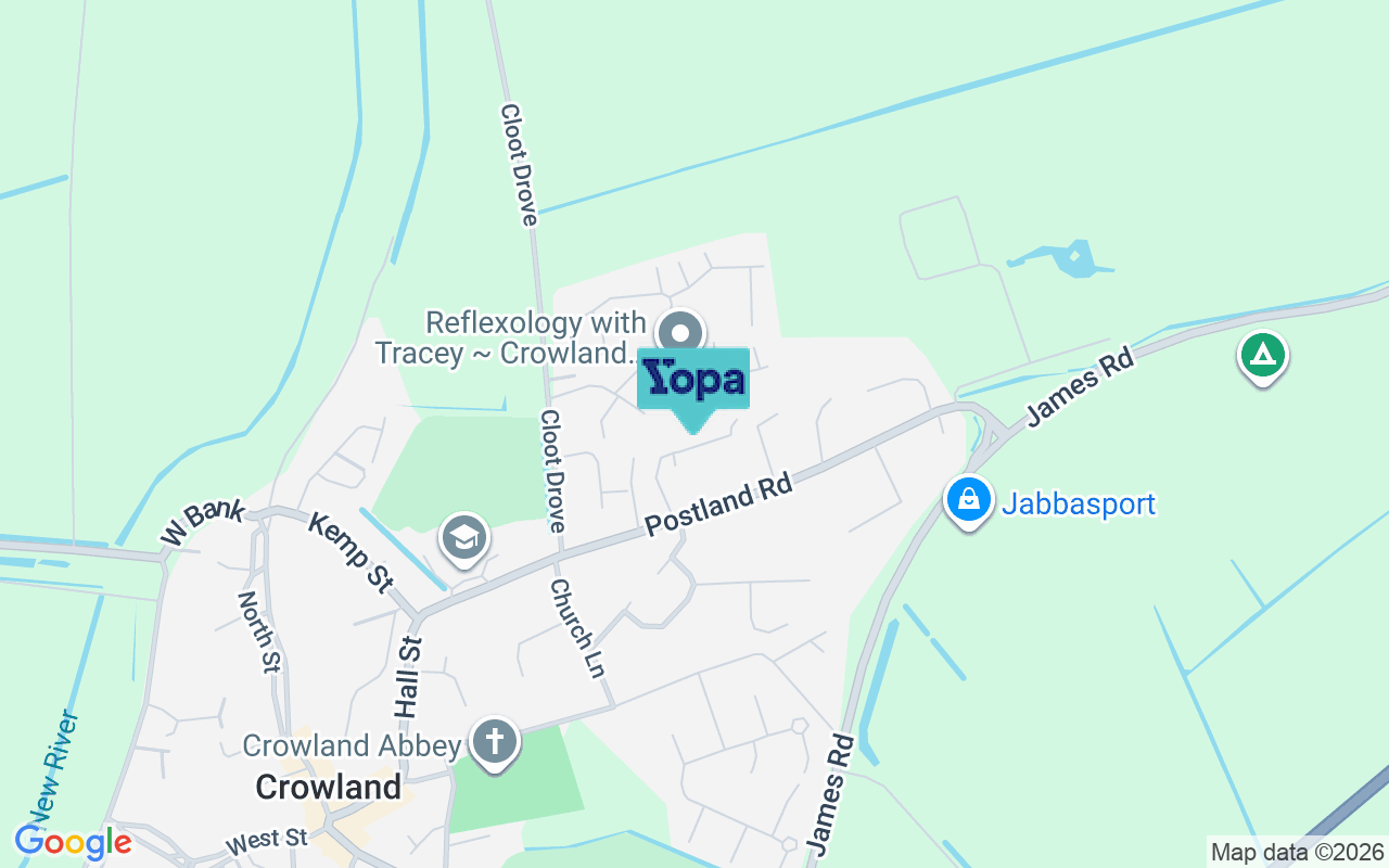Map showing the location of PE6 0JF