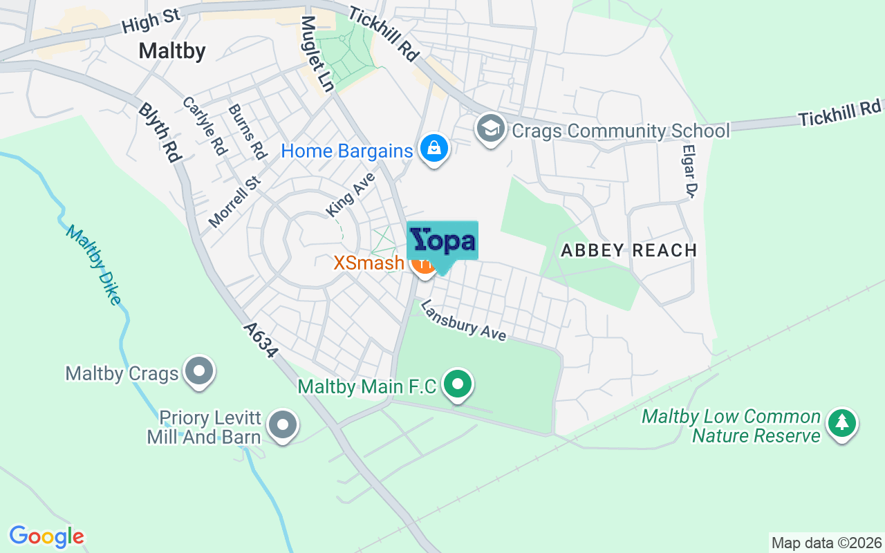 Map showing the location of S66 7JW