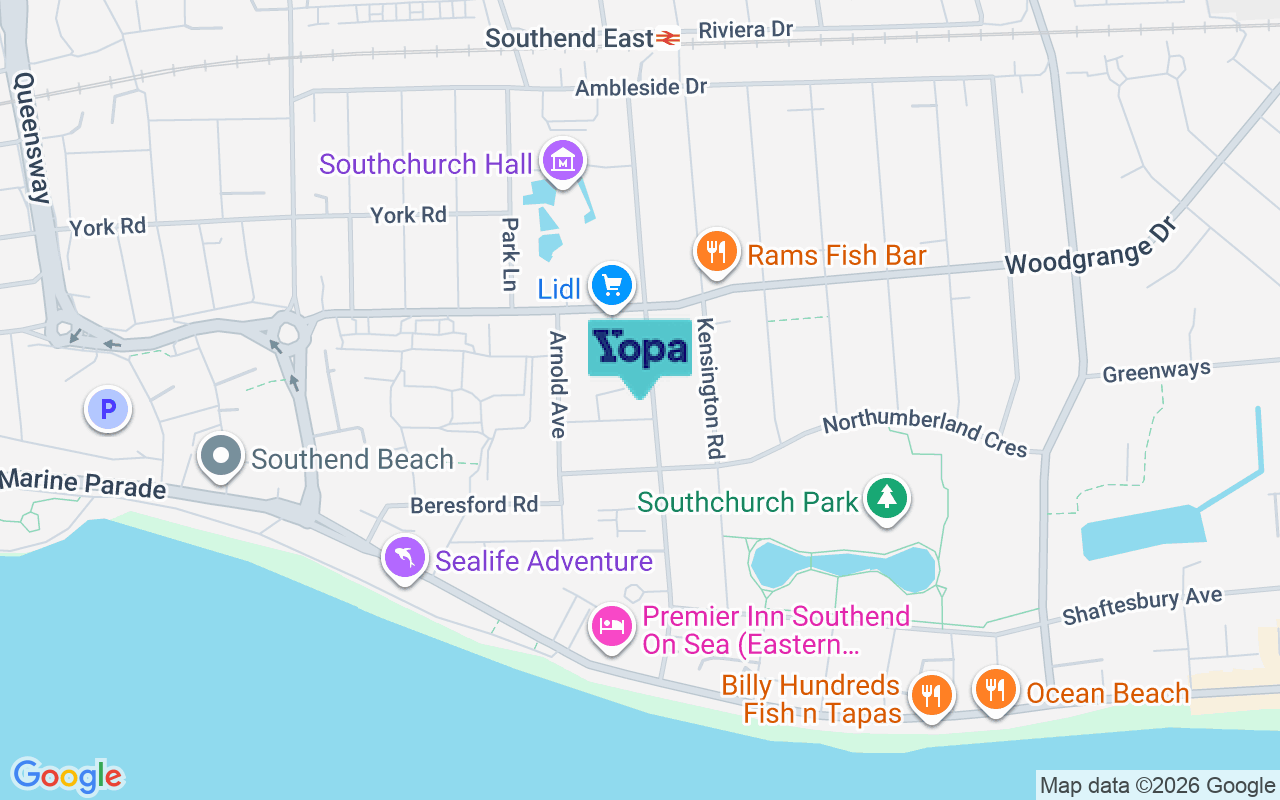 Map showing the location of SS1 2TF