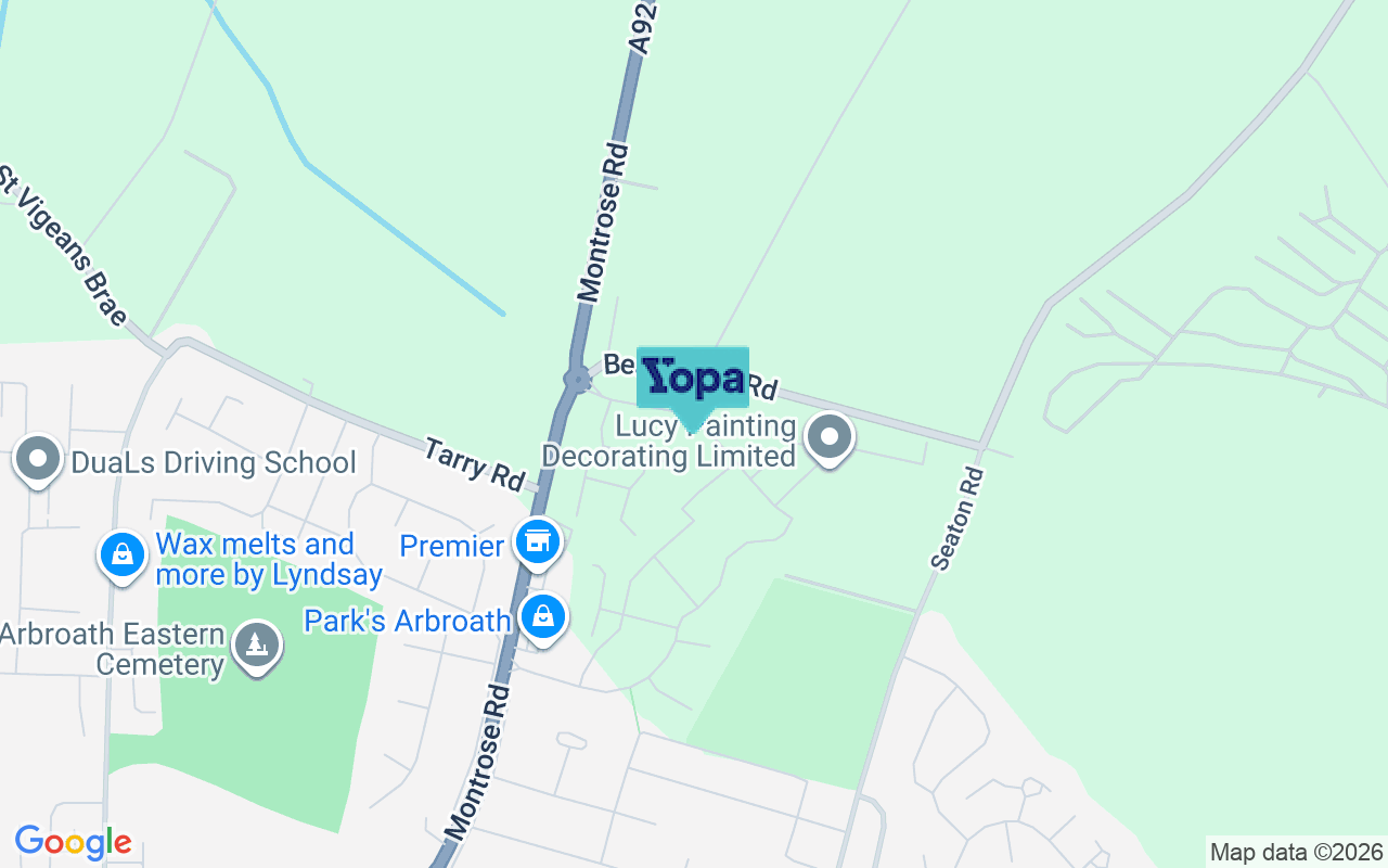 Map showing the location of DD11 5JU