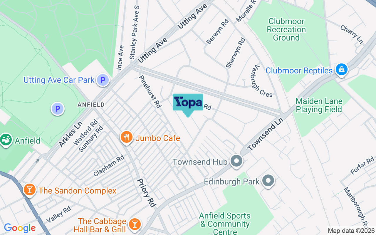 Map showing the location of L4 2UJ
