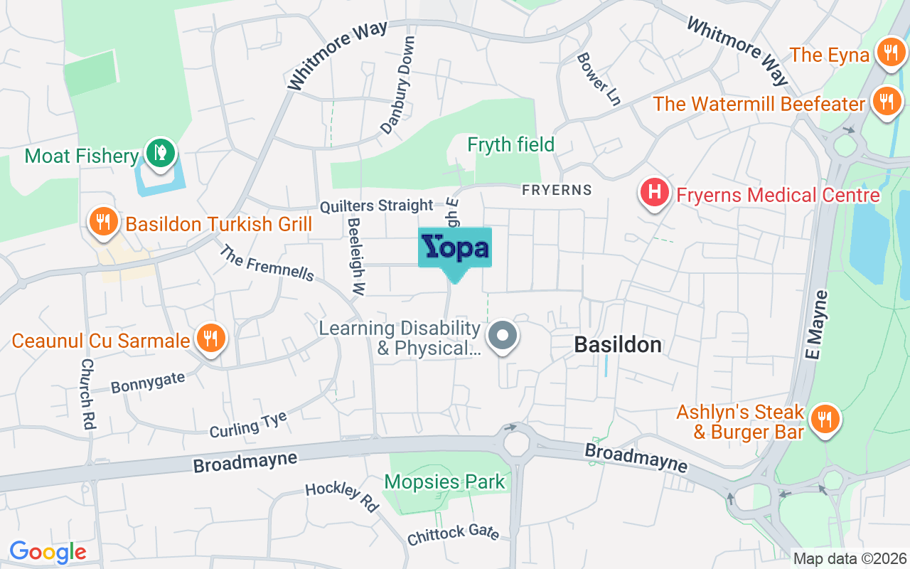 Map showing the location of SS14 2RP
