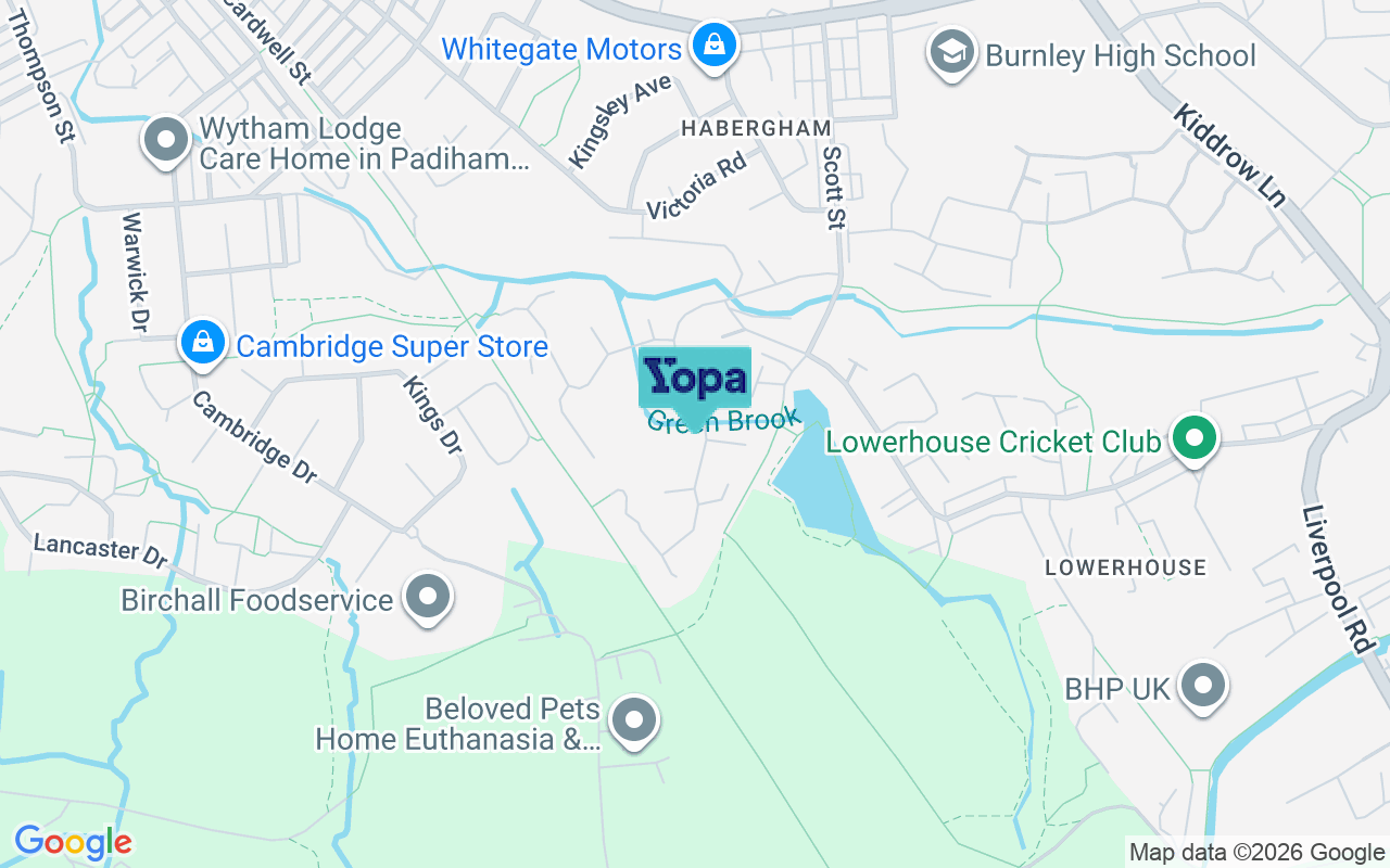 Map showing the location of BB12 6PH