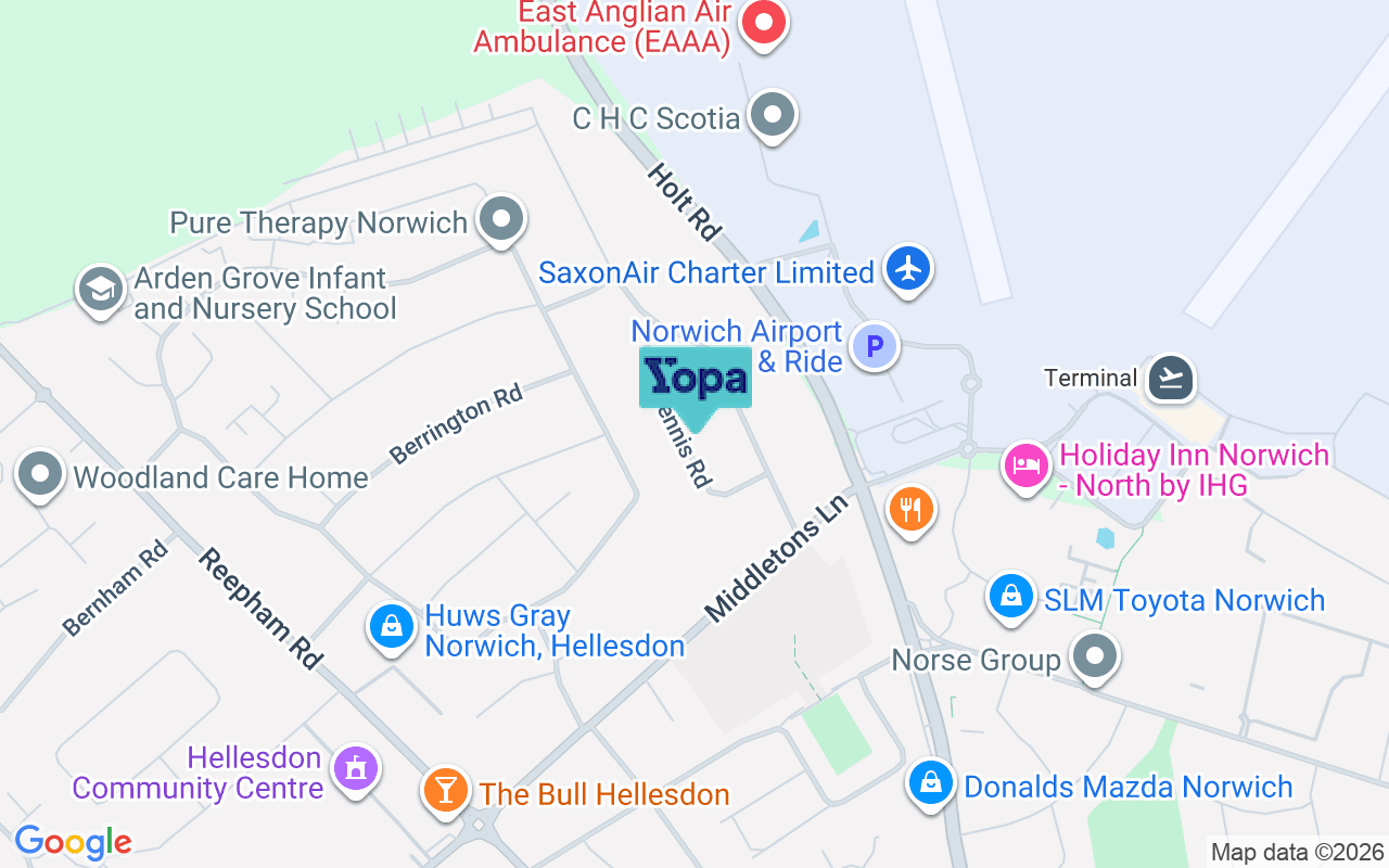 Map showing the location of NR6 6UB
