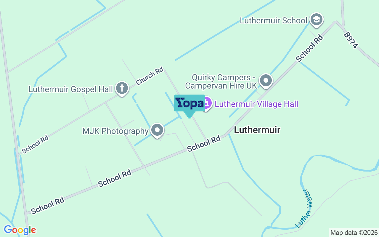 Map showing the location of AB30 1YR