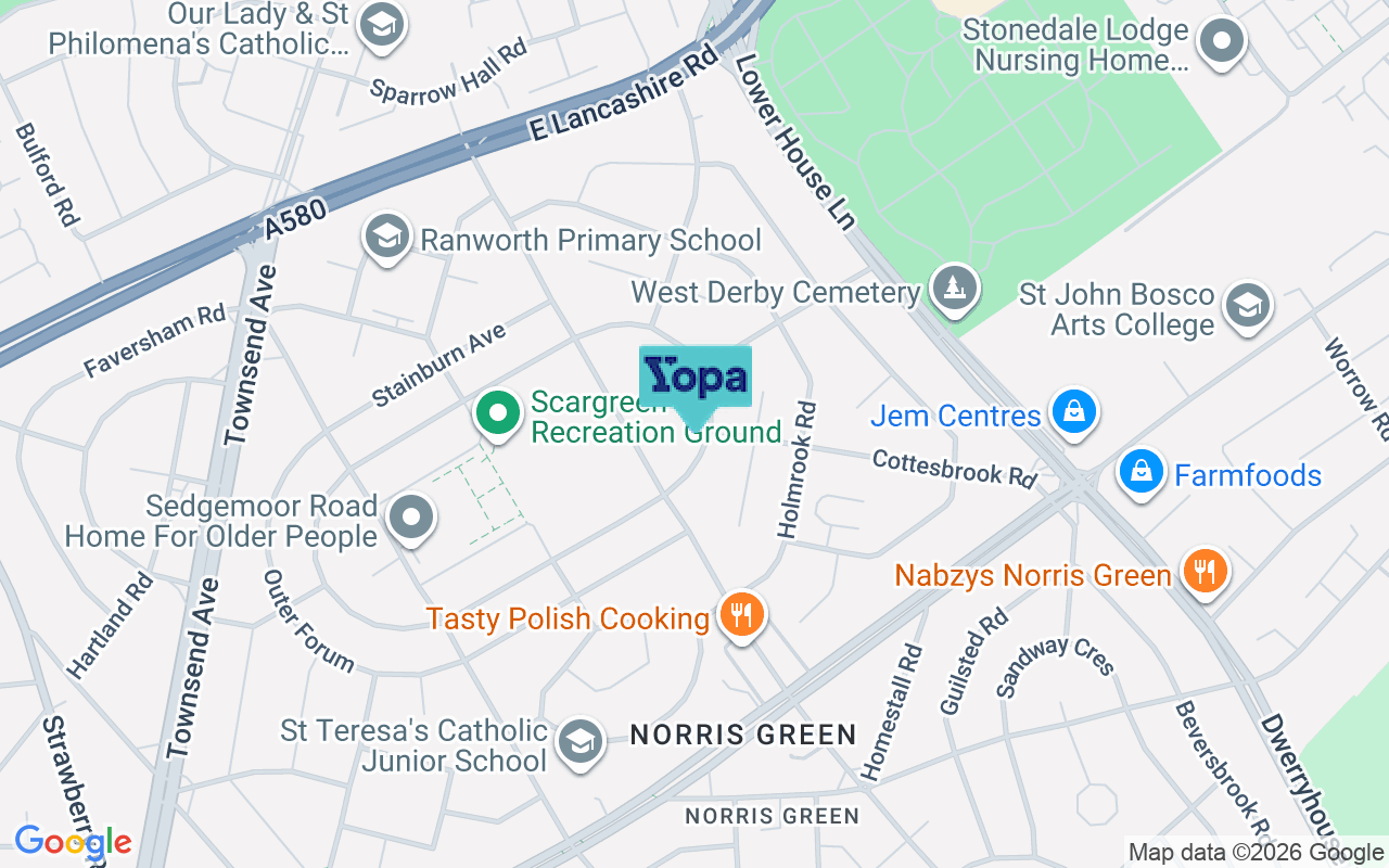 Map showing the location of L11 3AT