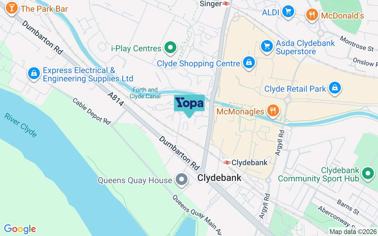 Map showing the location of G81 1ED