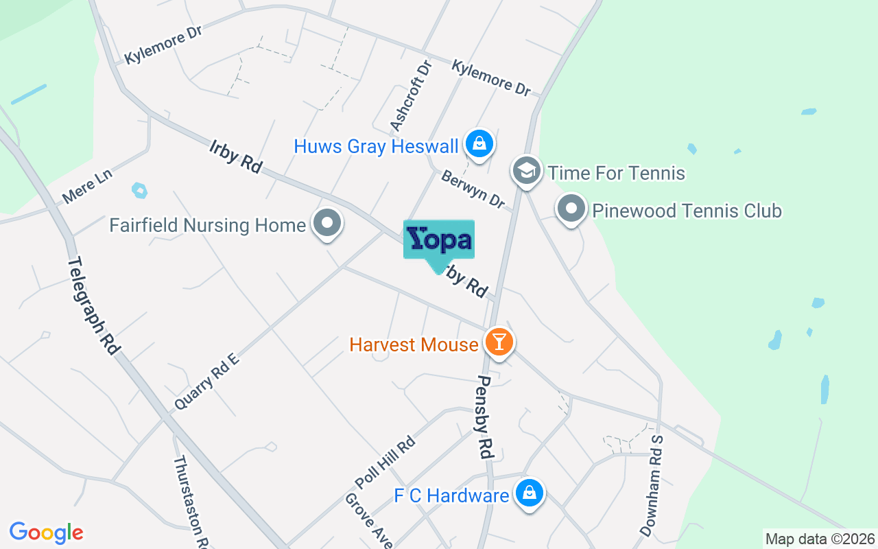 Map showing the location of CH61 6UX