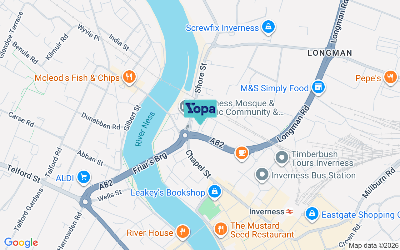 Map showing the location of IV1 1LW