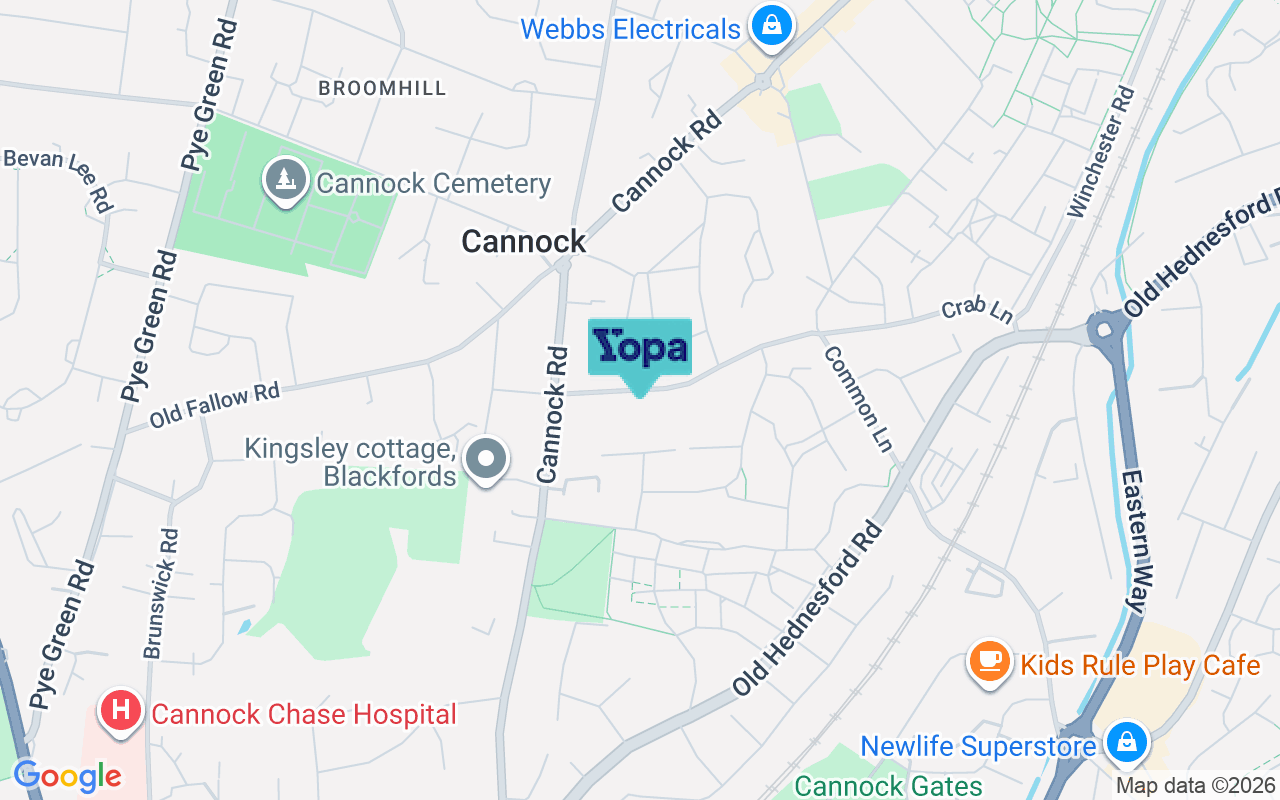 Map showing the location of WS11 6DY