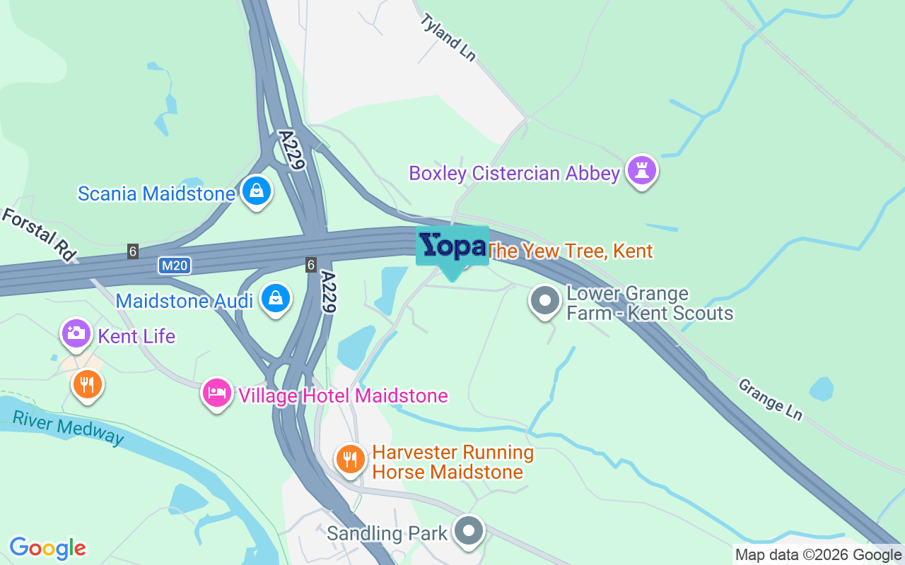 Map showing the location of ME14 3DB