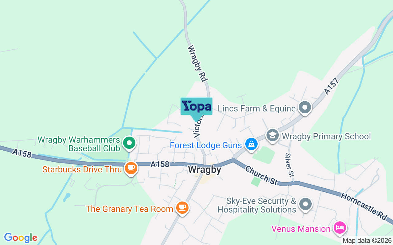 Map showing the location of LN8 5PF