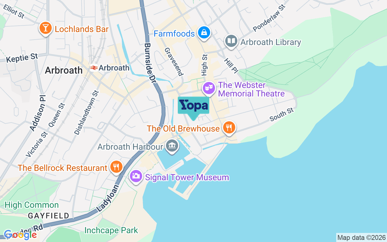 Map showing the location of DD11 1AR