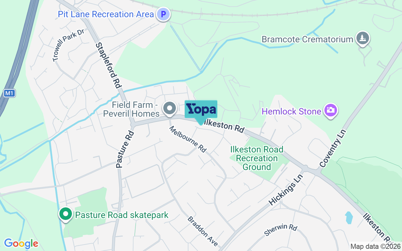 Map showing the location of NG9 8JH