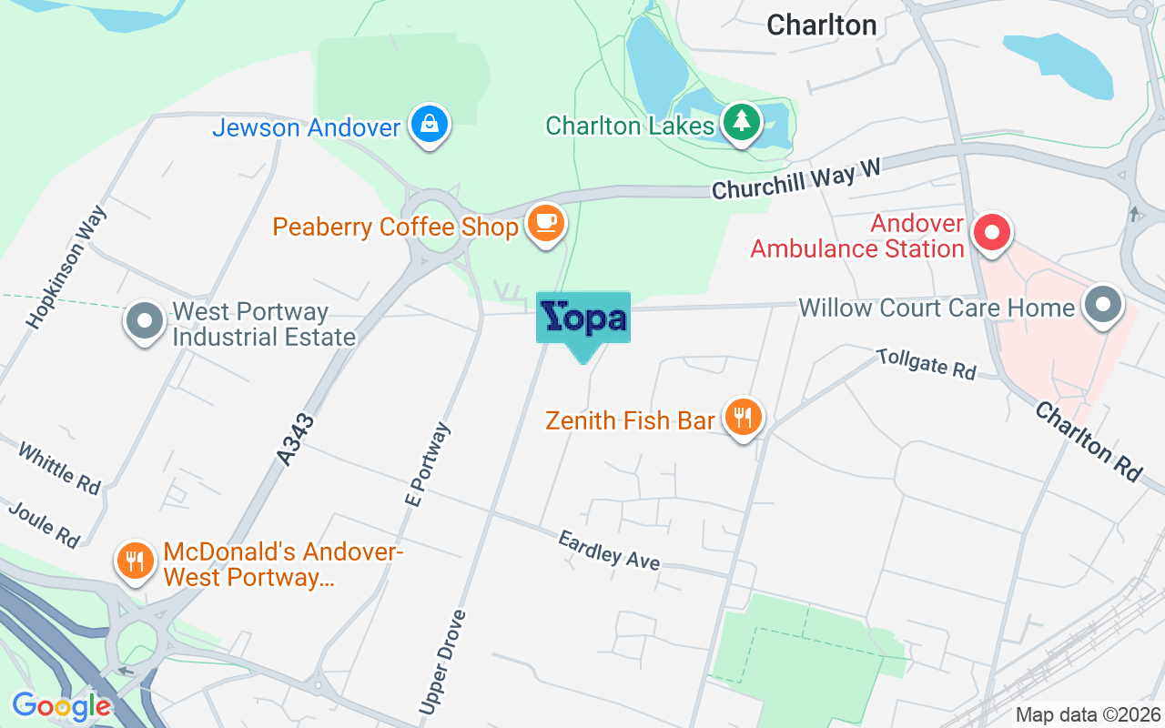 Map showing the location of SP10 3NG