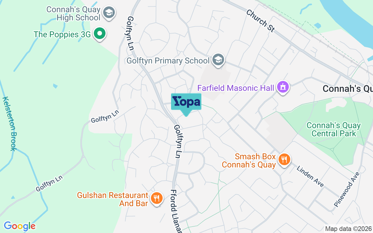 Map showing the location of CH5 4DN