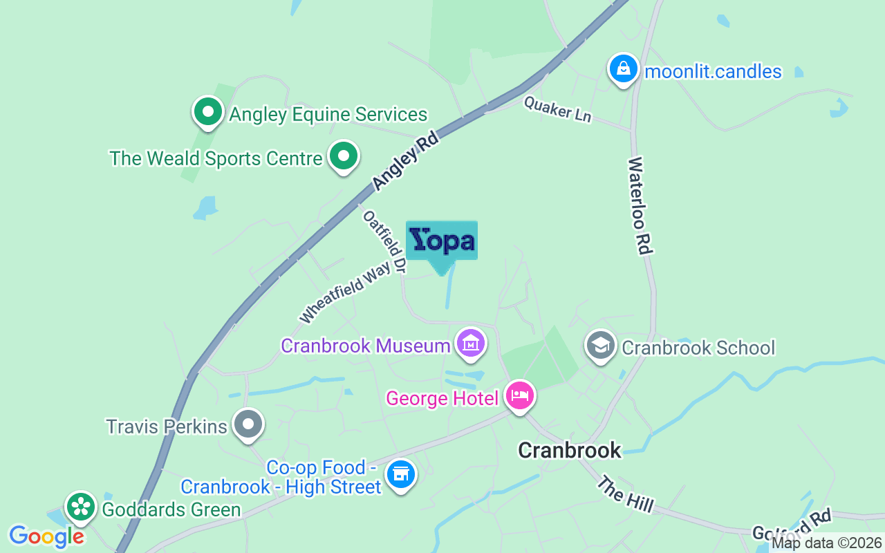 Map showing the location of TN17 3NH