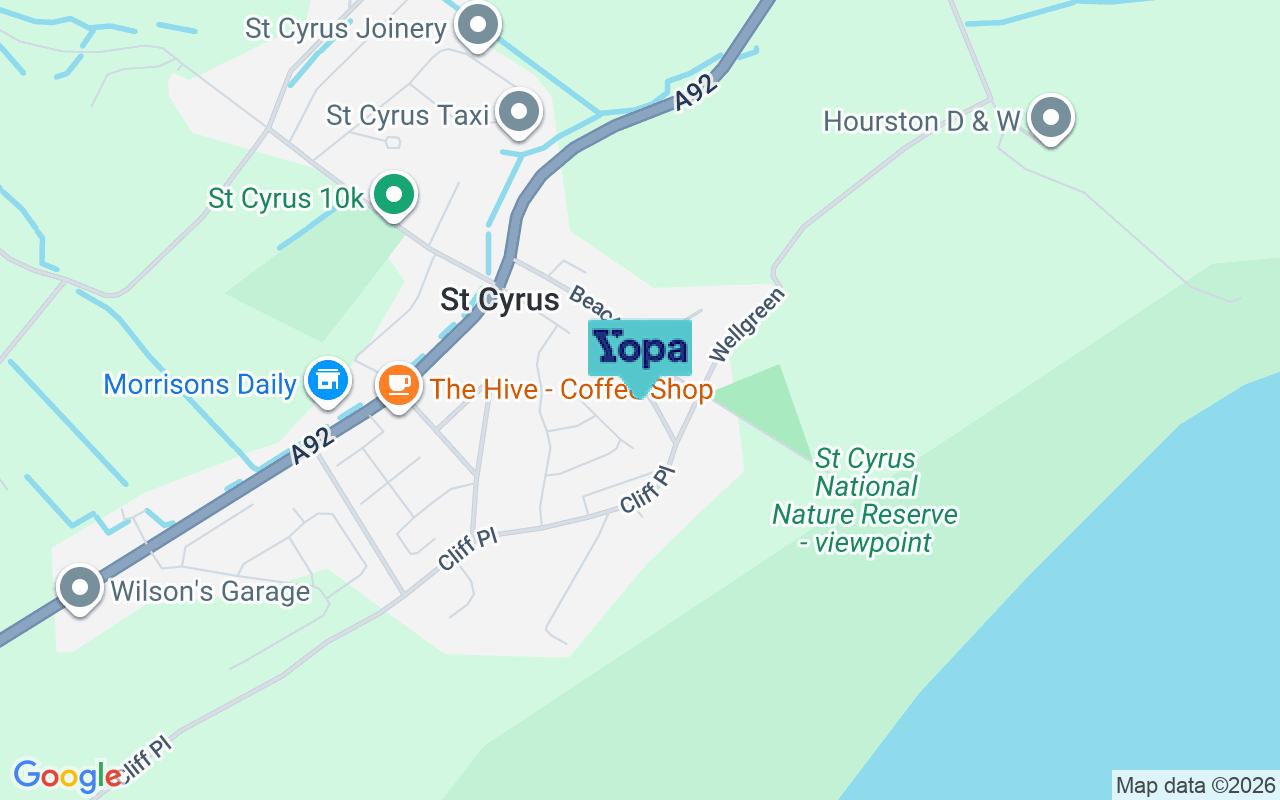 Map showing the location of DD10 0BN