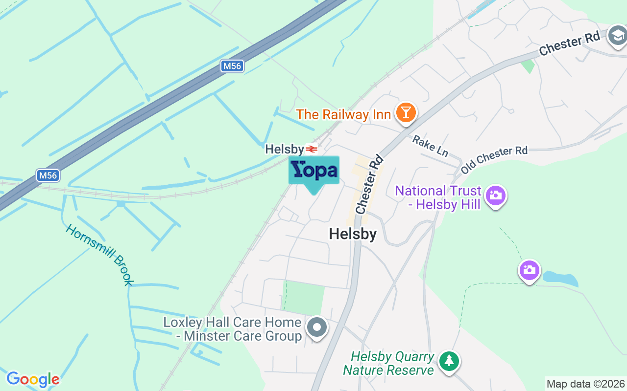 Map showing the location of WA6 0BD