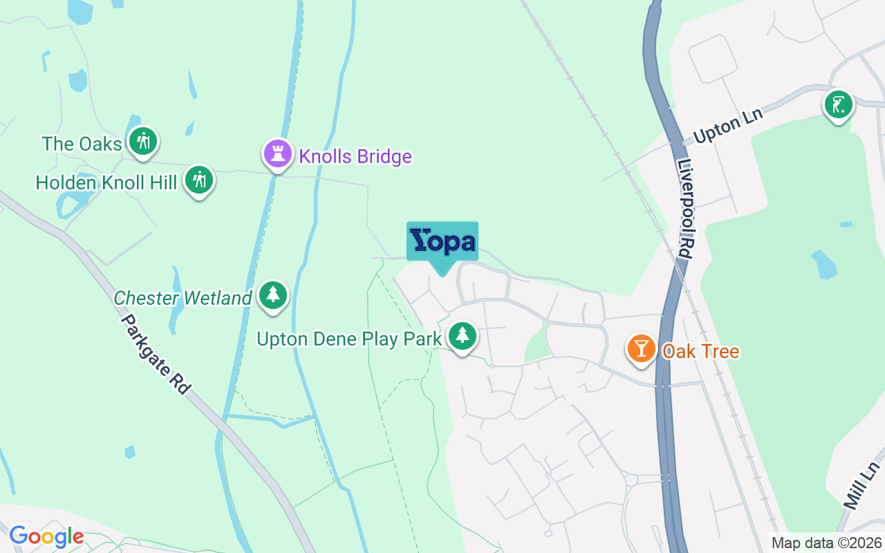 Map showing the location of CH2 1DT