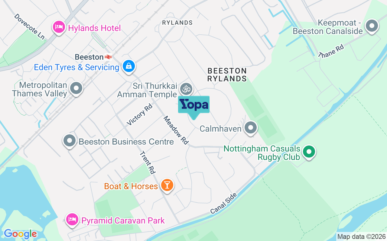 Map showing the location of NG9 1QF