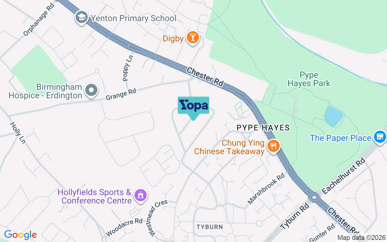 Map showing the location of B24 0SH