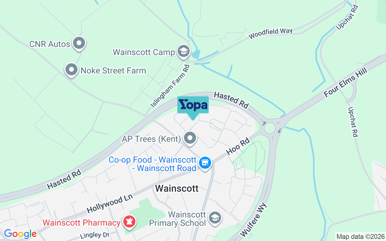 Map showing the location of ME3 8FL