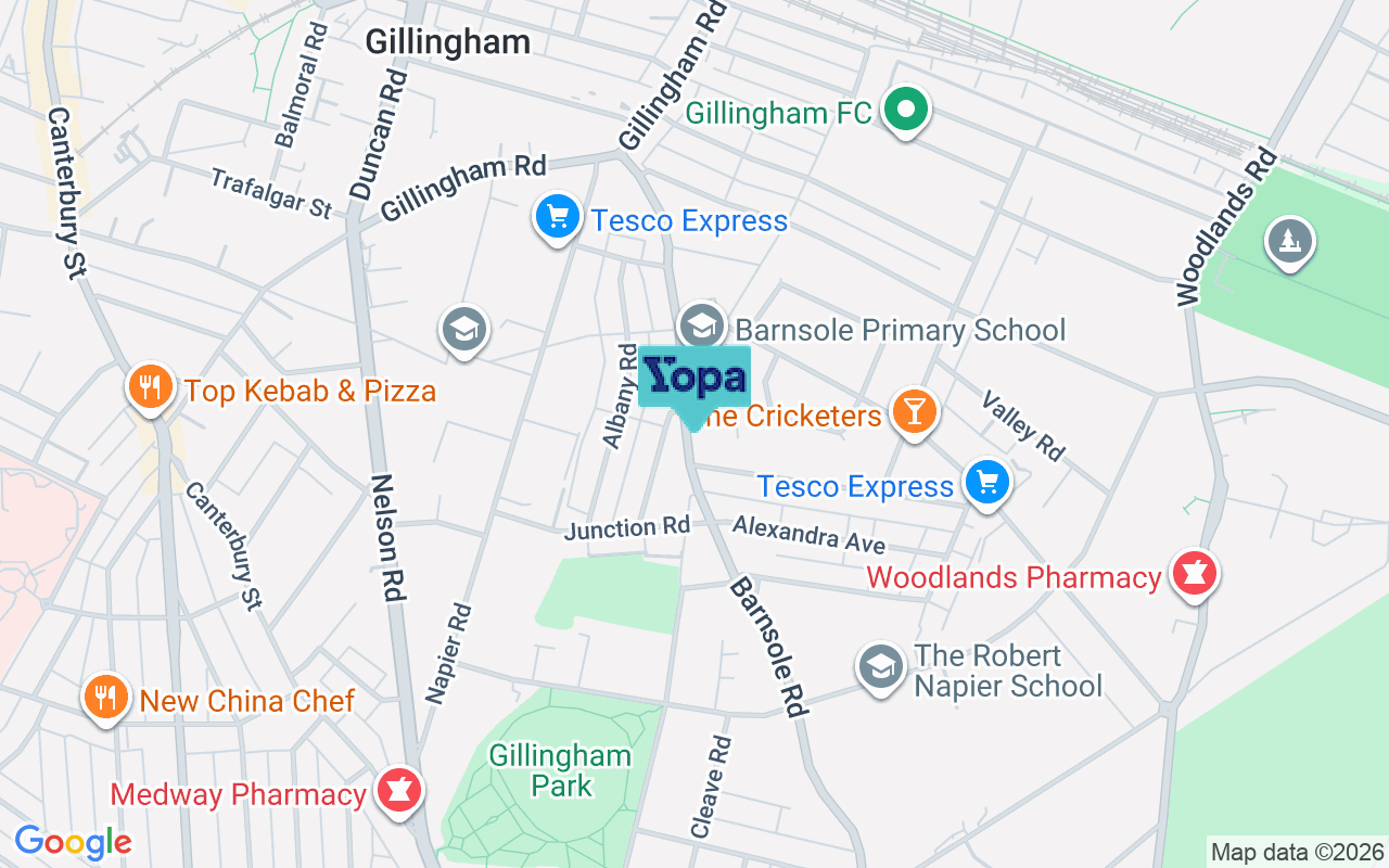 Map showing the location of ME7 4DY