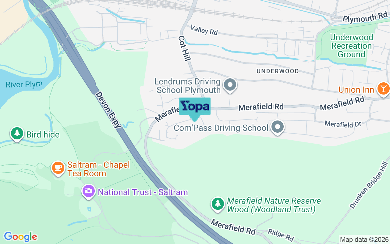 Map showing the location of PL7 1UL