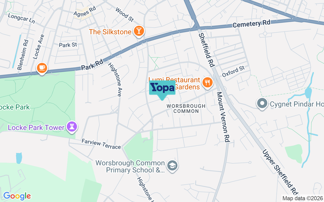 Map showing the location of S70 4EH