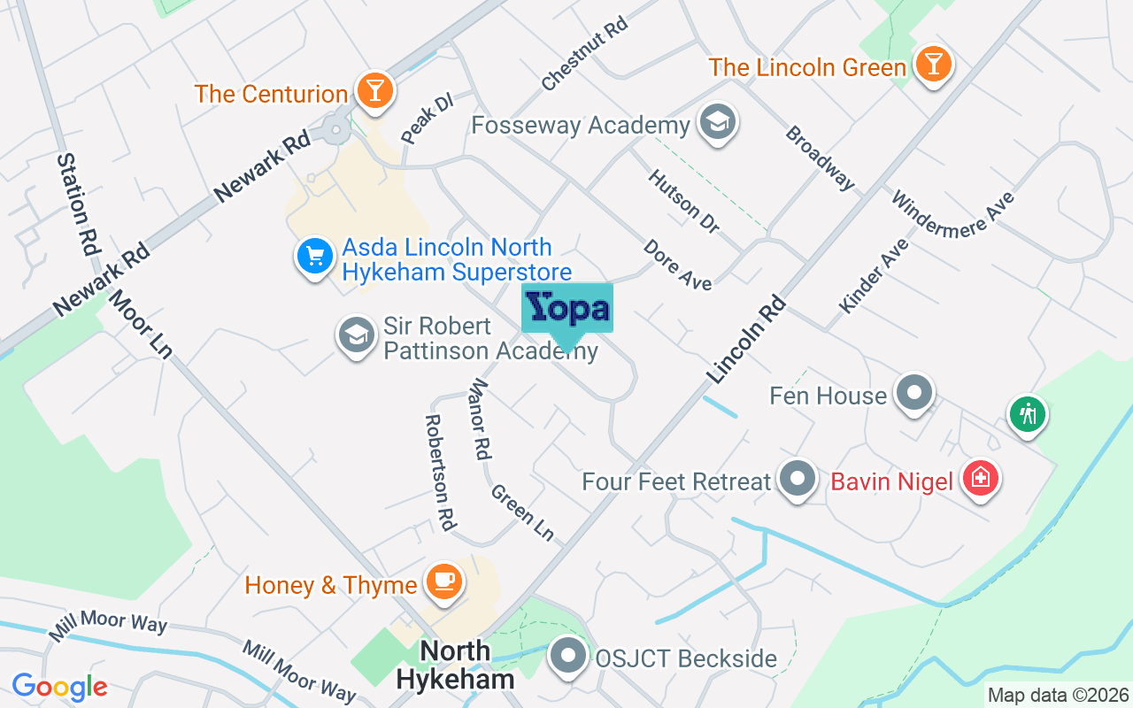Map showing the location of LN6 8PQ